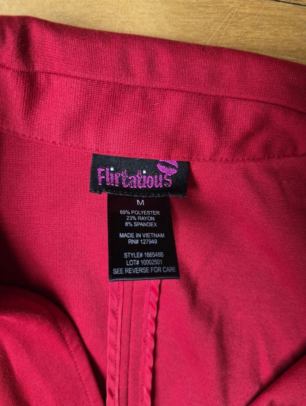 Flirtatious Red Blazer - Picture 5 of 9